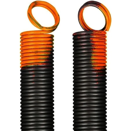 G.A.S. Hardware 170 lb. Heavy-Duty Double-Looped Garage Door Extension Spring 2-Pack - ORANGE ES-170-ORANGE